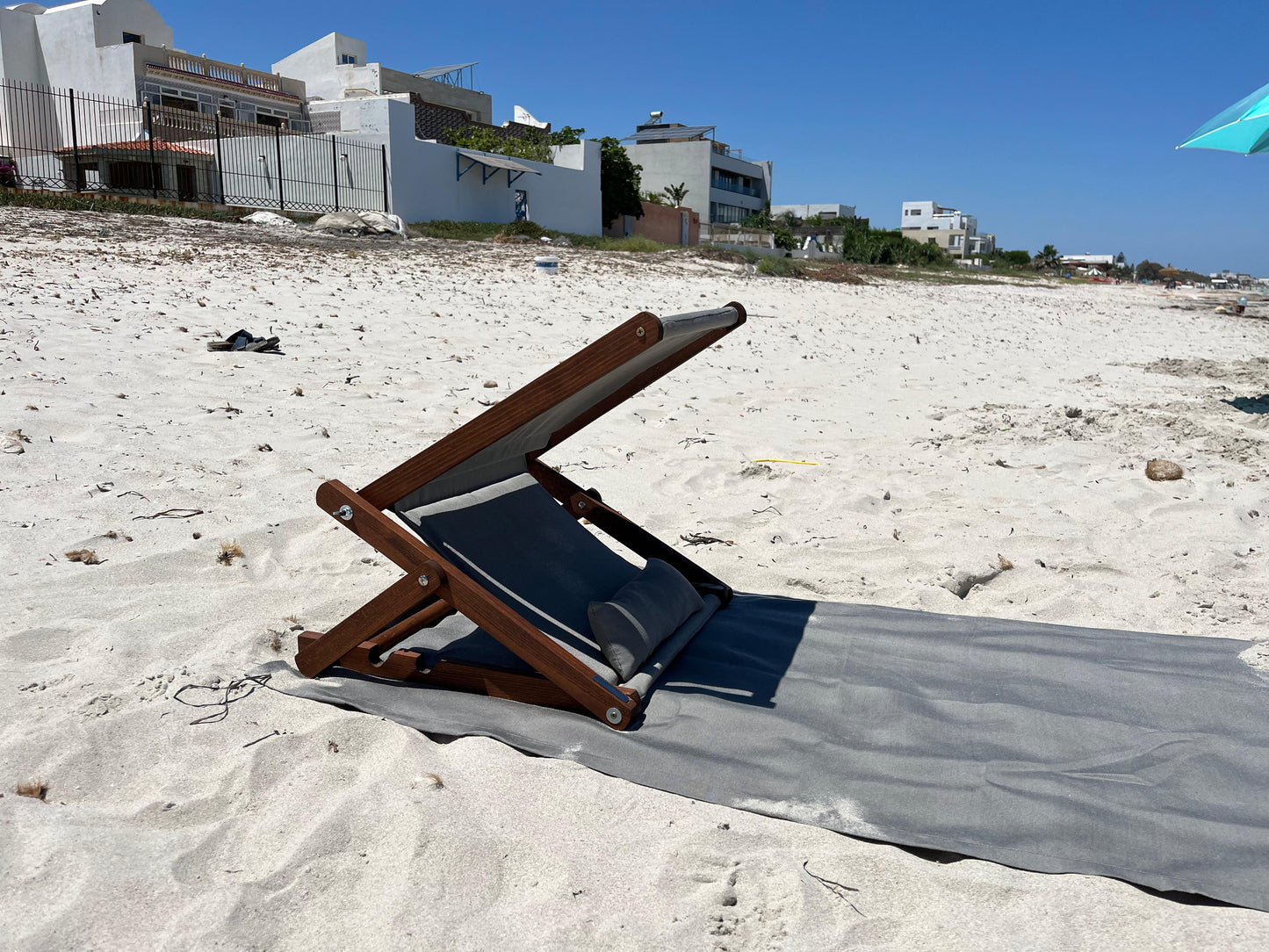 LAZULI Shade — Pack 4 | Abri de Plage Premium avec Coussin Intégré | Protection UPF50+